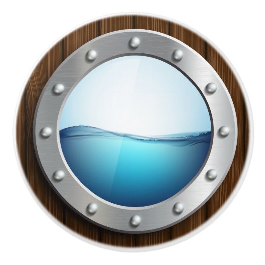 Nautical Porthole Drawer Knobs Keramische Knop (Voorkant)