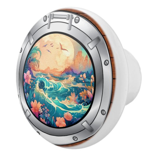 Nautical Porthole Drawer Knobs Keramische Knop (Rechts)