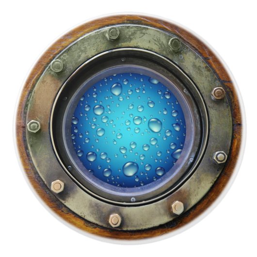 Nautical Porthole Drawer Knobs Keramische Knop (Voorkant)