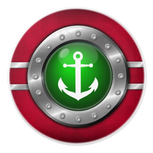 Nautical Porthole Drawer Knobs Keramische Knop (Voorkant)