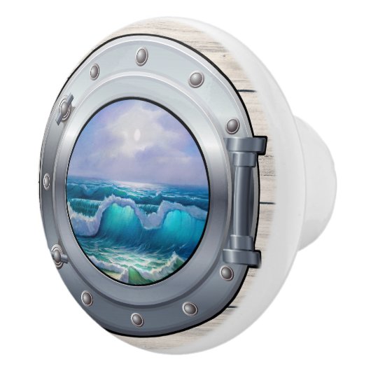 Nautical Porthole Drawer Knobs Keramische Knop (Rechts)