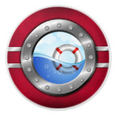 Nautical Porthole Drawer Knobs Keramische Knop (Voorkant)