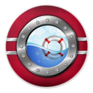 Nautical Porthole Drawer Knobs Keramische Knop