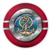 Nautical Porthole Drawer Knobs Keramische Knop (Voorkant)