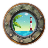 Nautical Porthole Drawer Knobs Keramische Knop (Voorkant)