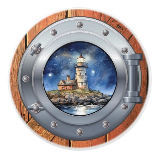 Nautical Porthole Drawer Knobs Keramische Knop (Voorkant)