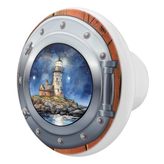 Nautical Porthole Drawer Knobs Keramische Knop (Rechts)