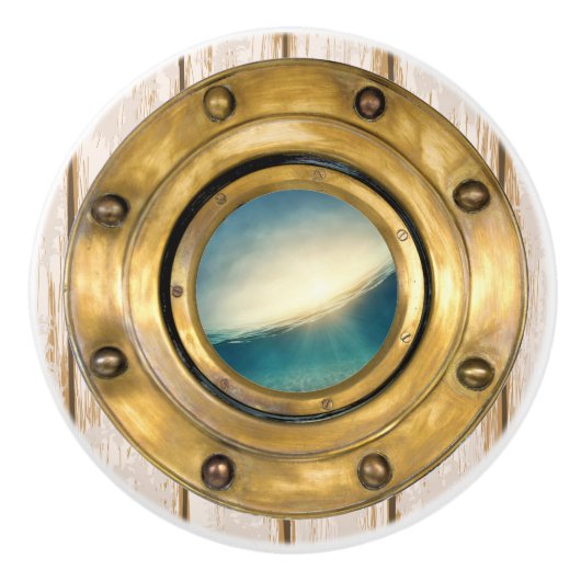 Nautical Porthole Drawer Knobs Keramische Knop (Voorkant)