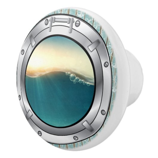 Nautical Porthole Drawer Knobs Keramische Knop (Rechts)