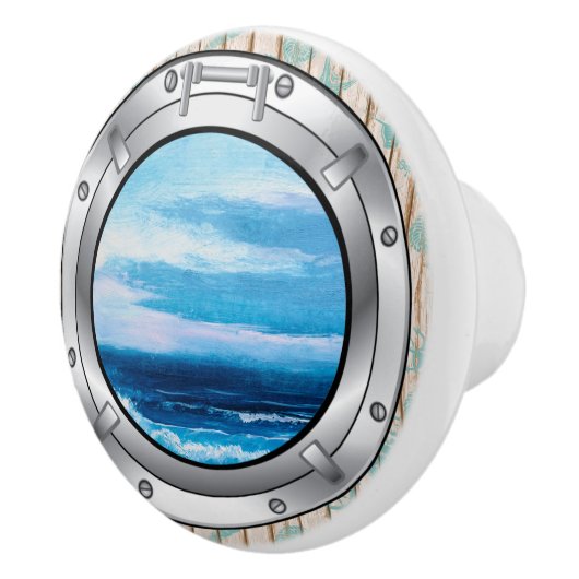 Nautical Porthole Drawer Knobs Keramische Knop (Rechts)