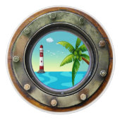 Nautical Porthole Drawer Knobs Keramische Knop (Voorkant)