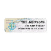 Nautical Prettige feestdagen uit New Hampshire Etiket (Voorkant)