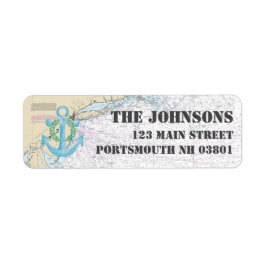 Nautical Prettige feestdagen uit New Hampshire Etiket