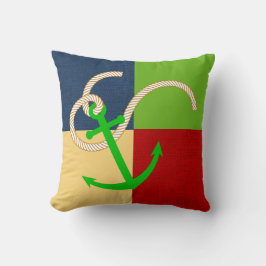 Nautical Pset Pillow met Anchor Kussen