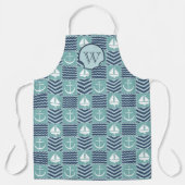 Nautical Quilt All-Over Print Schort (Voorkant)