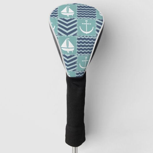 Nautical Quilt Driver Hoesje Golfheadcover (Voorkant)