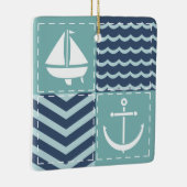 Nautical Quilt Ornament (Rechts)