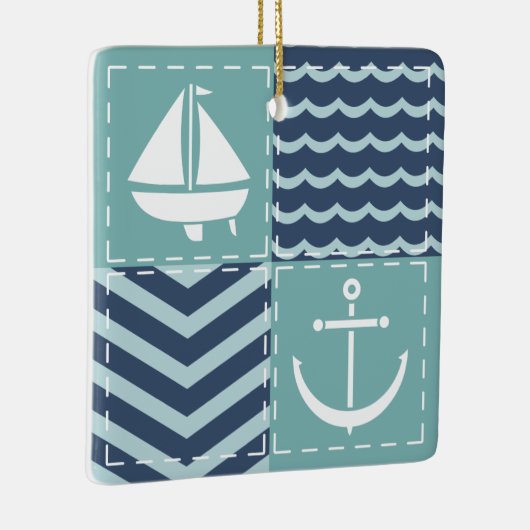 Nautical Quilt Ornament (Rechts)