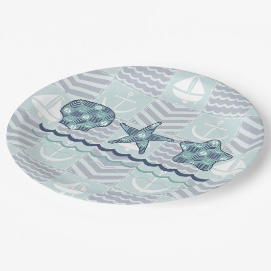 Nautical Quilt Paper Bord (Gekanteld)