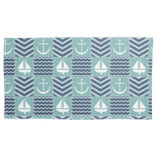 Nautical Quilt Pillowcase Kussensloop (Voorkant)