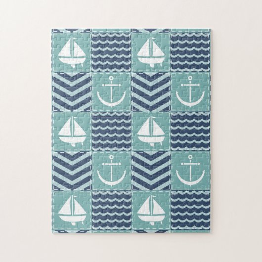 Nautical Quilt Puzzle Legpuzzel (Verticaal)