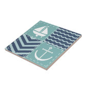 Nautical Quilt Tile Tegeltje (Zijkant)