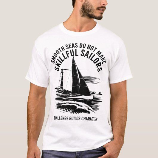 Nautical Quote Challenge bouwt karakter op T-shirt (Voorkant)