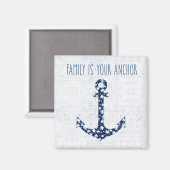Nautical Quote | Familie is je anker Magneet (Voorkant / Achterkant)