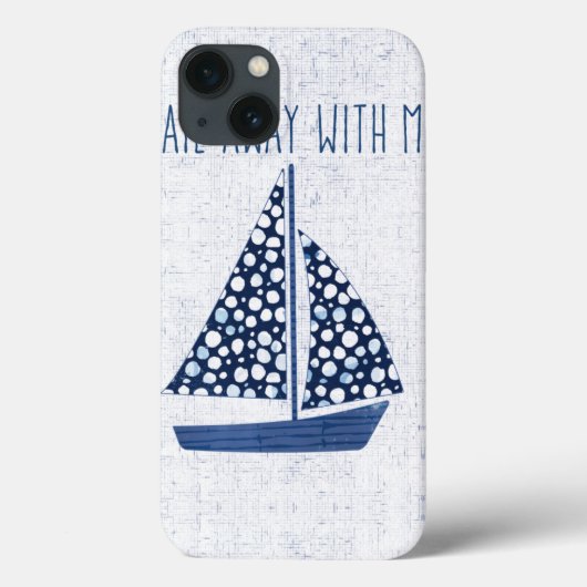Nautical Quote | Loop weg met mij Case-Mate iPhone Case (Achterkant)