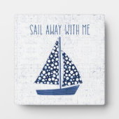 Nautical Quote | Loop weg met mij Fotoplaat (Voorkant)