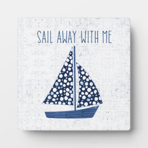Nautical Quote Loop weg met mij Fotoplaat