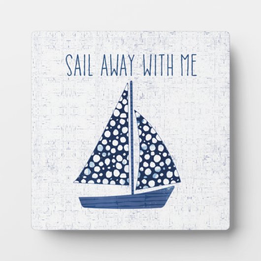 Nautical Quote | Loop weg met mij Fotoplaat (Voorkant)