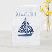 Nautical Quote | Loop weg met mij Kaart (Gele Bloem)