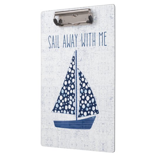 Nautical Quote | Loop weg met mij Klembord (Links)