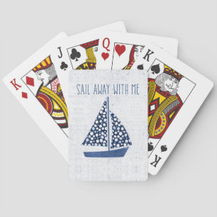 Nautical Quote   Loop weg met mij Pokerkaarten
