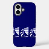 Nautical Racing Boats iPhone Case (Achterkant)