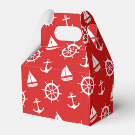 Nautical Red Anchor Cadebox Bedankdoosjes