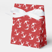 Nautical Red Anchor Cadebox Bedankdoosjes (Voorkant Zijde)