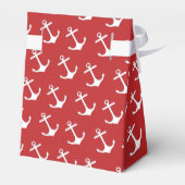 Nautical Red Anchor Cadebox Bedankdoosjes (Achterkant)