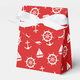 Nautical Red Anchor Cadebox Bedankdoosjes