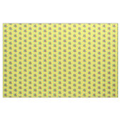 Nautical Red and Blue Zee Turtle Pattern on Yellow Stof (Yard (91,4 cm))