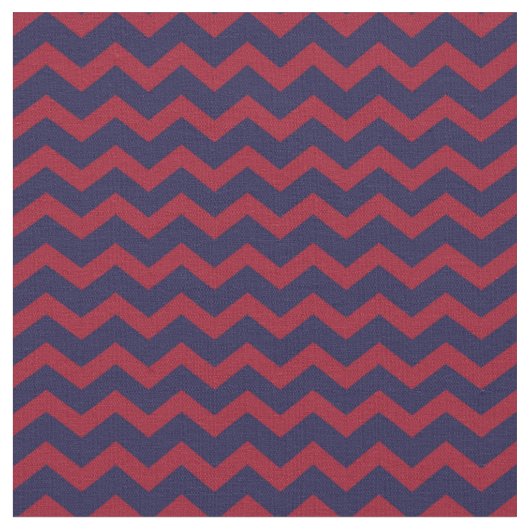 Nautical Red en Blue Chevron | Mengsel en matchen Stof (Close Up)
