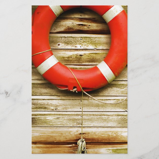 Nautical Red Life Ring (Voorkant)