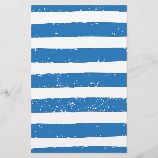 Nautical Red Lighthouse Blue Stripes Wedding Menu (Achterkant)