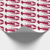 Nautical Red Lobster Cadeaupapier (Hoek)