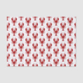 Nautical Red Lobster Marine Theme Tissuepapier (Voorkant)