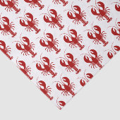 Nautical Red Lobster Marine Theme Tissuepapier (Detail)