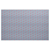 Nautical Red Lobster Monogram Blue White Stripe St Stof (Yard (91,4 cm))