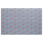 Nautical Red Lobster Monogram Blue White Stripe St Stof (Fat Quarter)