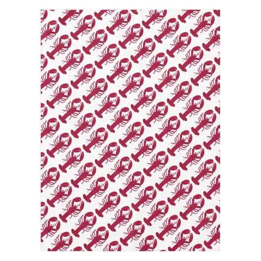 Nautical Red Lobster Tafelkleed (Voorkant)